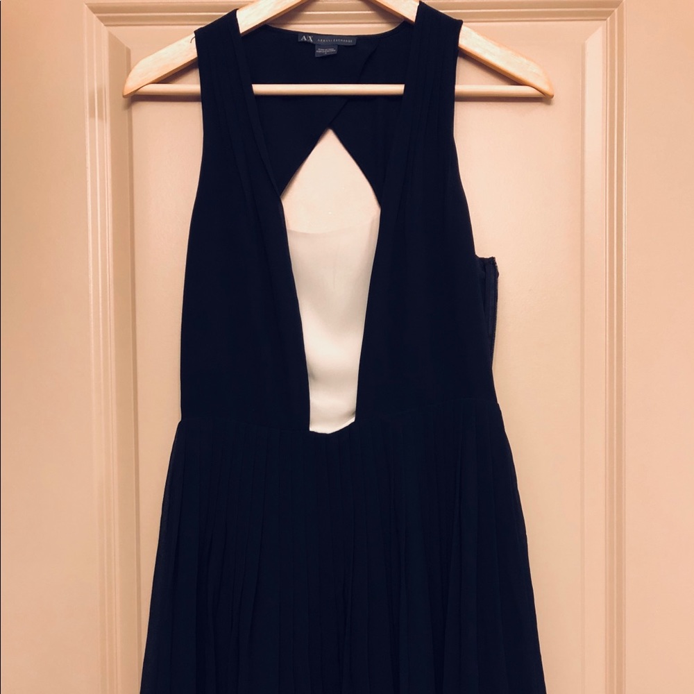 Armani Exchange tuxedo cocktail dress